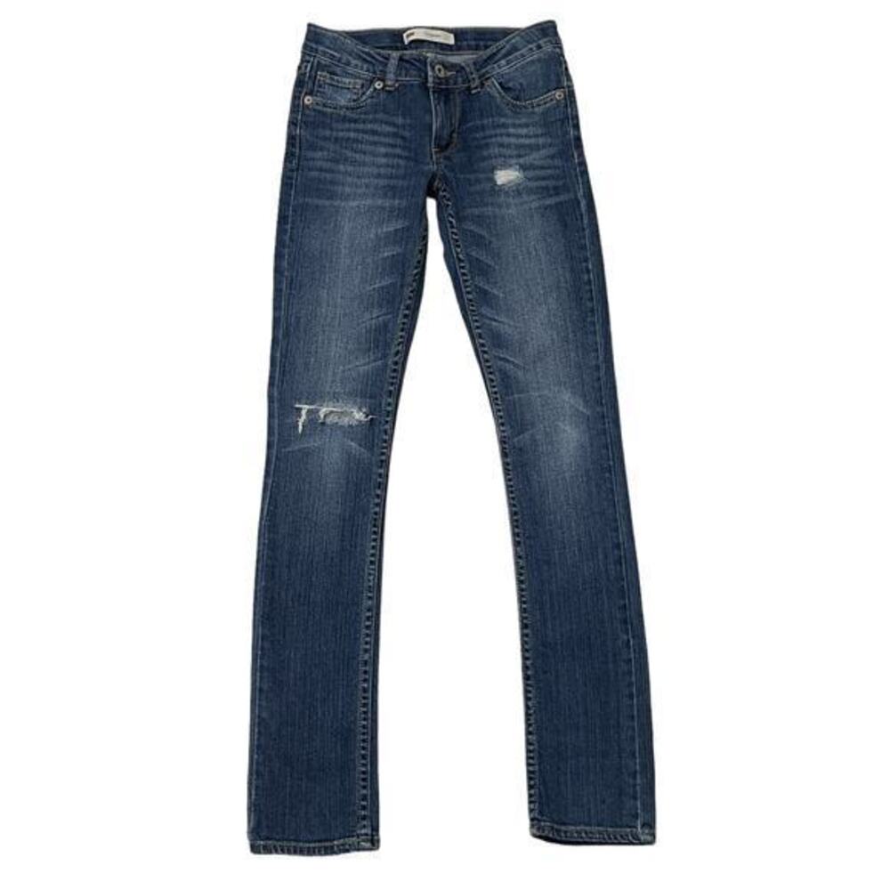 Levi's Youth Girls 711 Skinny Blue Jeans Size 12 Slim